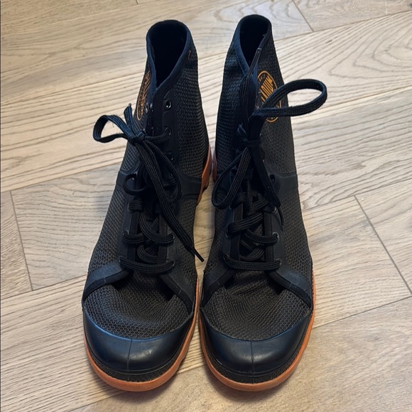 Palladium City Tech Boots Black/Orange Men's size 10.5 - Picture 2 of 11